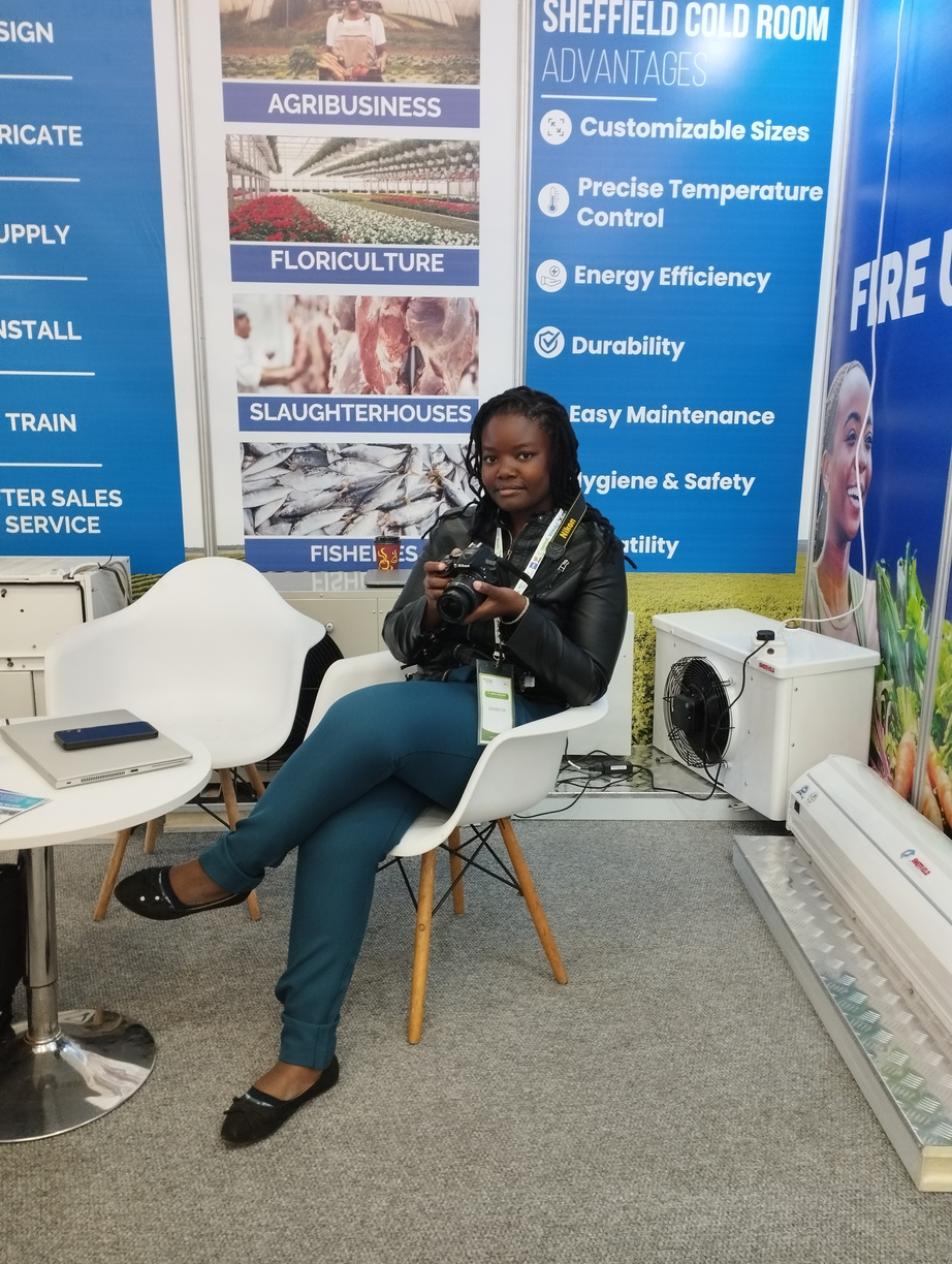 Effie Atieno Odhiambo at a professional marketing expo